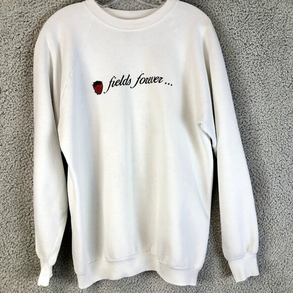 Rare 96' The Beatles Strawberry Fields Forever Crewneck Sweatshirt Adult SizeXL - Picture 1 of 6